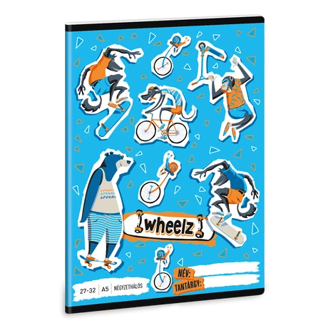 ARS UNA WHEELZ A/5 NÉGYZETHÁLÓS FÜZET 27-32