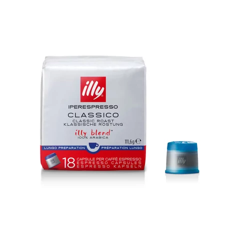illy, kapszula IPER hosszú kávé, 18 adag