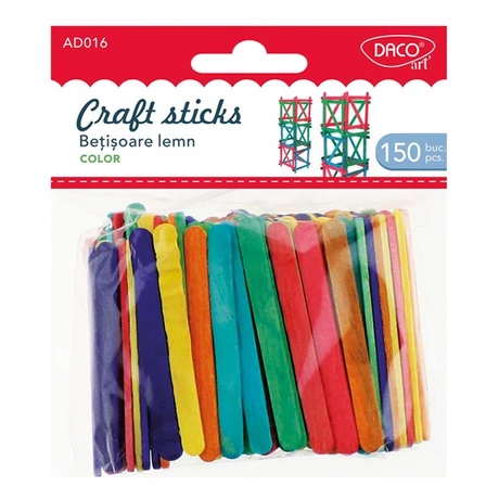 Fa spatula 75x20 mm 150 db/csomag Daco vegyes színek
