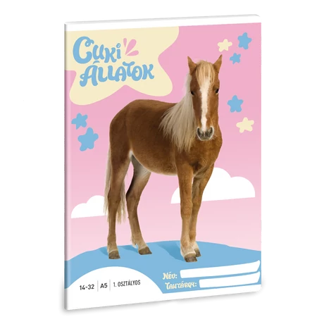 Ars Una Cuki Állatok - Palomino póni A/5 1. oszt. füzet 14-32