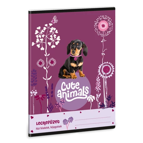 Ars Una Cute Animals-puppy A/5 leckefüzet