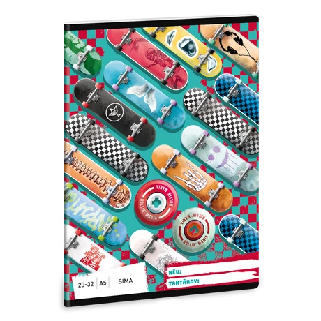 Ars Una Rollin' Mania A/5 sima füzet 20-32 Ars Una Rollin' Mania A/5 sima füzet 20-32