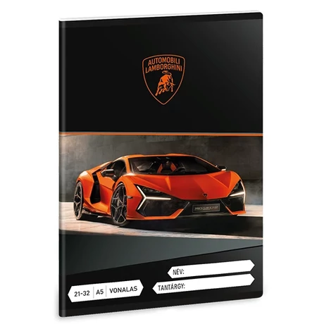 LAMBORGHINI A/5 VONALAS FÜZET 21-32