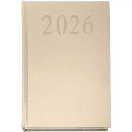 Naptár, tervező, A5, napi, 2026, bézs