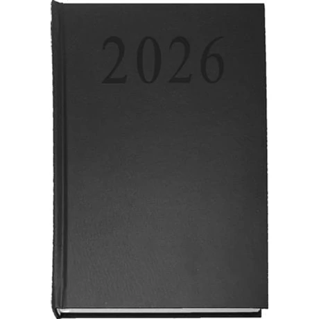 Naptár, tervező, A5, napi, 2026, fekete