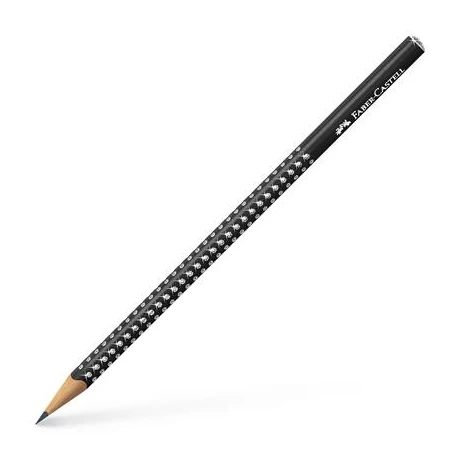 Grafitceruza, B, háromszögletű, FABER-CASTELL "Sparkle", gyöngyház fekete