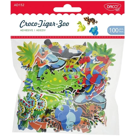 Dekorgumi forma, állatok Daco "Croco-tiger-zoo"