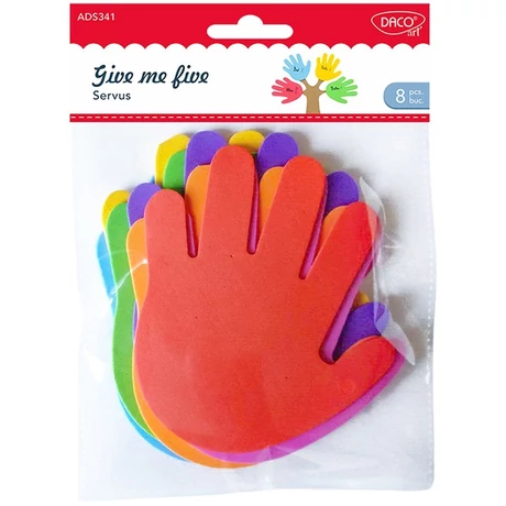Dekorgumi forma, kéz Daco "Give me five"