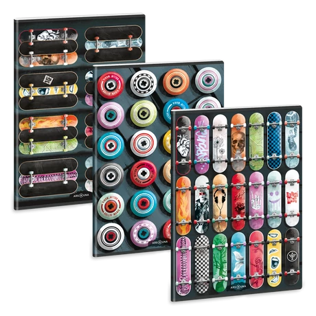 Ars Una Rollin' Mania A/4 extra kapcsos füzet-négyzethálós