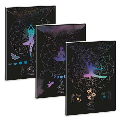 Ars Una Mystic Constellation A/4 extra kapcsos füzet-négyzethálós
