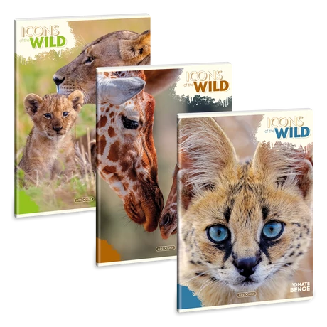 Ars Una Máté Bence Icons of the Wild A/4 extra kapcsos füzet-vonalas