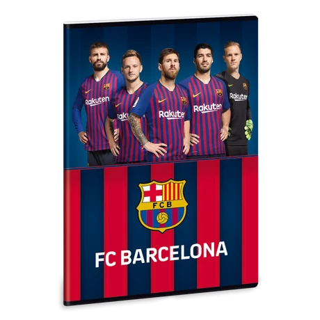 FC Barcelona A/4 extra kapcsos füzet-négyzethálós