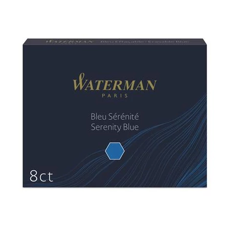 Töltőtoll patron, WATERMAN, kék