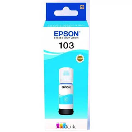 T00S24A Tinta EcoTank L3110, L3150, L1110 nyomtatókhoz, EPSON 103, cián, 65 ml T00S24A Tinta EcoTank L3110, L3150, L1110 nyomtatókhoz, EPSON 103, cián, 65 ml