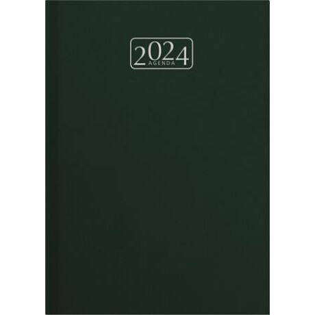 Naptár, tervező, A5, napi, VICTORIA OFFICE "Chrono", zöld (2024 évi)